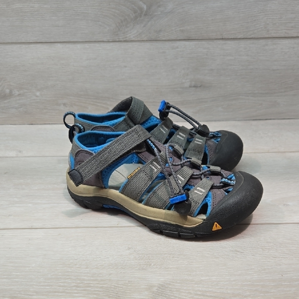 Keen Kids Boys Outdoor Waterproof Adventure Sandals Gray &Blue Shoes 2